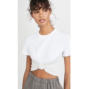 NWT Alexanderwang.t High Twist Knot Crop Top